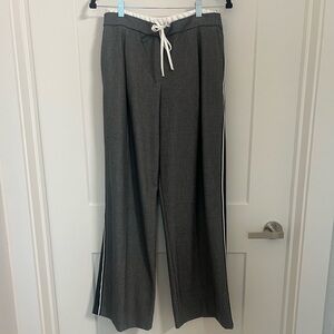 Zara wide leg grey pants